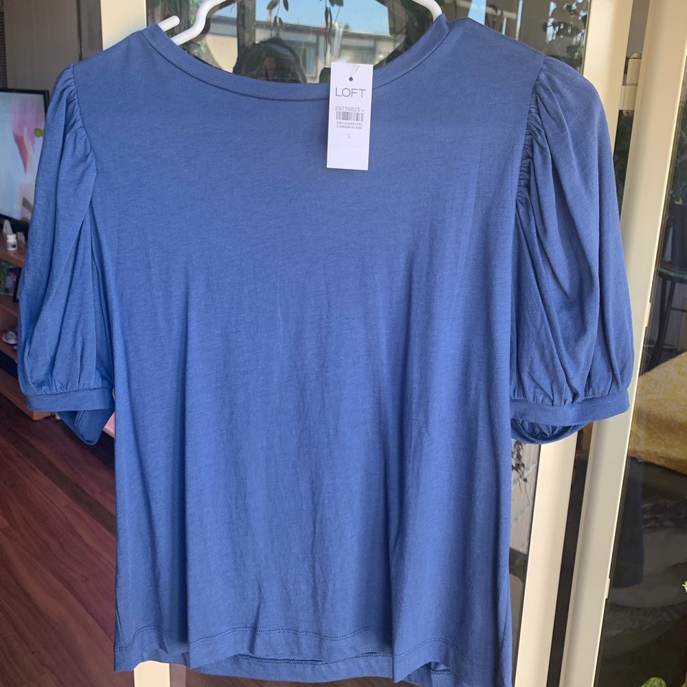 NWT blue blouse. Loft. Very soft material